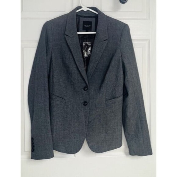 The Limited Collection Women's Gray Fitted Lined Two Button Blazer Size 6 NWT - Picture 1 of 8